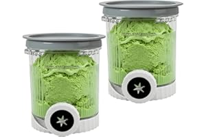 KALULY 2 Stück Behälter für Ninja Swirl by CREAMi Softeis Eismaschine NC701EU NC701 NC700 Serie, 480ml Ersatz Becher Eisbehälter kompatibel mit Ninja Swirl by Creamy Zubehör, BPA-frei & Spülmaschinenfest