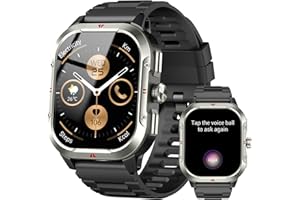 JUGEMAN Montre Connectée avec GPS Intégré, Smartwatch Homme Femme avec Appel Bluetooth, 110+ Sportifs, Montre Sport avec Podometre, Suivi Santé et Sommeil, Etanche IP68, 2.06" HD Smart Watch pour Android IOS