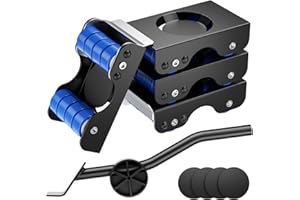 WILDFUN Furniture Movers, 4PCS Furniture Transport Roller Set with 32 Wheels for Easy Moving, Appliance Roller Dolly for Fridge, Washing Machine, Sofa, Load Capacity Up to 350kg