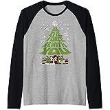 Star Wars May The Force Be With You Christmas Tree Maglia con Maniche Raglan