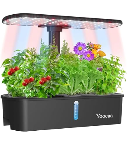 Hydrocultuursysteem SucceBuy Met 50 Plantplaatsen, Verticale Toren Met 10 Niveaus Op Wieltjes Uitgerust Met Een Waterpomp En Een Kiemkit