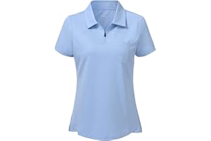 MoFiz Damen Poloshirts Kurzarm Baumwolle Polohemden Arbeit Polo Sommershirts Top