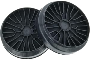 vhbw 2 x aktivt kolfilter kompatibelt med Bosch DHZ5275 | DWK87EM60, DWK87EM60/01, DWK09G660/02, DWK67EM60, DHZ5276 köksfläkt