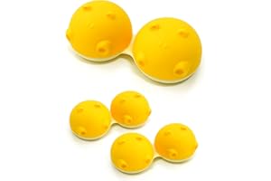 SPORTS WORLD VISION 1PC Estuche para Lentes De Contacto con Diseño De Hipopótamo Amarillo de | Caja contenedora con diseño de Animales | Caja Ligera y portátil para Guardar Lentes