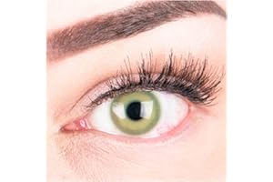 Bardzo mocne nieprzezroczyste i naturalne zielone soczewki kontaktowe SILIKON COMFORT NOWY kolor"Alice Green" + pojemnik glamlens - 1 para (2 sztuki) - DIA 14.50 mm - bez grubości 0,00 dioptry