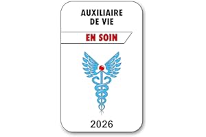 SIGNAL SAFETY Autocollant Sticker - Vignette Caducée 2026 pour Pare Brise en Vitrophanie - V3 Auxiliaire de Vie