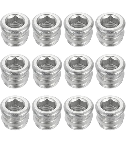 105 X M4 M5 M6 M8 M10 Thread Hex Drve Nsert Fxng Wood Screw Nserts - View #3