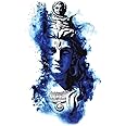 S.A.V.I 3D Temporary Tattoo Colorful Lord Shiva Parvati Holy Religious Design Size 21x15CM - 1PC., Black, 10 g