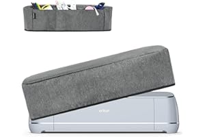 TRO&HOM Abdeckung für Cricut Maker 3/Cricut Maker/Explore Air 2, Staubschutz mit Taschen für Werkzeuge, Cricut Zubehör, Stifte, Cicut Maker Circut Maker 3 Cover Scrapbooking Stanzmaschine Abdeckung