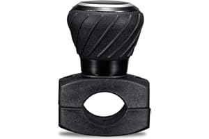 Spurtar Steering Wheel Knob, Universal Car Steering Wheel Aid Assister Spin Knob, Cars, Semi Truck, Forklifts, Tractors, Boat, and Golf Cart – Black