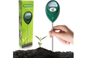 flintronic Misuratore di umidità del Suolo, Tester per Il Suolo, Suolo Acqua Monitor, Misuratore Terreno, Misuratore di Terreno Giardino, Adatto Piante da Interno ed Esterno, Orti Iardino, Fattoria