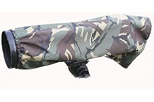 WILDLIFEPHOTOGRAPHYSHOP Rainsleeve cover for camera lenses. Medium size in woodland DPM pattern material. Approx LENGTH SIZE is 56 CM.