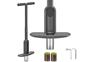 Lifeswell Attrezzo per Piantare Bulbi da Fiore Tagliaerba per Bulbi di Tulipani, Scavatore Manuale per Prato E Giardino, con Impugnatura in Gomma Morbida per Scavare Buche per Piantare Fioriere