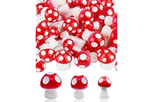 TPZORJX 50 setas decorativas, simulación decoración setas florero mini setas jardín pequeño decoración DIY planta paisaje decoración setas setas