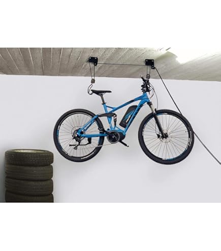 2pz Gancio Ganci Supporti Porta Bici Bicicletta Da Soffitto Muro Pieghevoli 15cm - Foto 5