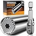 THE WHITE SHOP Super Universal Socket Tools Gifts for Men - Christmas Stocking Stuffers Mens Gift Socket Set Adapter Cool Stuff Gadgets for Men Women Birthday Gift for Dad Fathers Husband (Color : SI