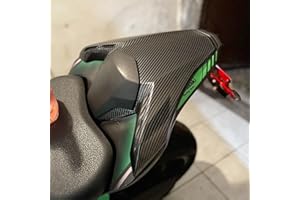 Lorababer Rear Pillion Passenger Cowl Seat Back Cover Motorcycle Parts Compatible with K-awasaki Z900 Z 900 2017-2024 18 19 20 21 22 23 ABS plastic (Carbon Fiber Look)