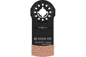 Bosch 1x Lame pour outil multifonctions PRO Multi Material AIZ 32 RT5 (pour Mortier, Béton cellulaire, Largeur 32 mm, Professional Accessoire Outil multifonction)