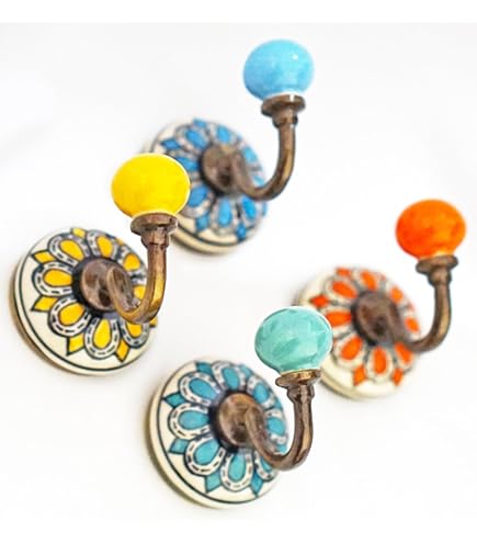 Infinity Decor Wall Mounted Twisted Coat Hooks Rack Pewter