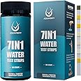 AQUAVERITY Hot Tub Test Strips, 100 Pool, Spa and Hot Tub Testing Strips for Total Alkalinity, Hardness, Free Chlorine, Bromine, pH, Cyanuric Acid, and Total Chlorine, Accurate Hot Tub Accessories