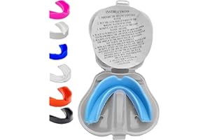 ZIPPERLIME Mouthguard for Kids Sports Gum shield mouldable junior Mouth Guard Boxing Protection Slim Fit Case Rugby Martial Arts Judo Karate MMA Muay Thai Football Sport Kids Mouthguard 9-12 Hockey Age Gumshield