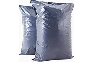 Paxfords Large Postage Bags for Clothes 17x24”- Extra Strong Packing Bags for Posting - Strong Self-Seal Packaging Postal Bags - Grey Recyclable Mailing and Shipping Mailers (5)
