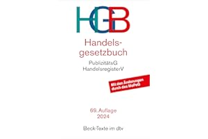 Handelsgesetzbuch: mit Einführungsgesetz, Publizitätsgesetz und Handelsregisterverordnung (Beck-Texte im dtv)