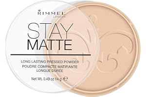 Rimmel London Stay Matte Pressed Powder – Peach Glow, 8,5 g (0,3 fl.oz)