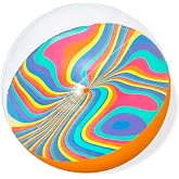 Bestway Şişme Plaj Topu, Tie-Dye Tasarım &Ccedil;ocuklar ve Yetişkinler i&ccedil;in Su Topu, 46 cm