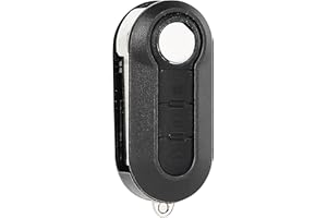 Betterher 3-Botones Carcasa de Mando a Distancia Carcasa para Llave de Coche,Plegable con Control Remoto para Coche Compatible con Fiat Punto, Stilo, Panda, 500, 500L, Lancia Delta Ottimo