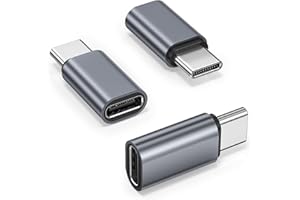 Basesailor Adaptador Extensión USB Tipo C 3Pack,PD 100W USBC Convertidor Extensor Hembra a Macho,40Gbps USB4 Thunderbolt 4/3 para MacBook,iPhone 17,Otterbox,Samsung Galaxy S25,Mini Wireless Microphone