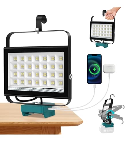 Makita, Lampada da lavoro a batteria, 18 Volt - STEXBML800