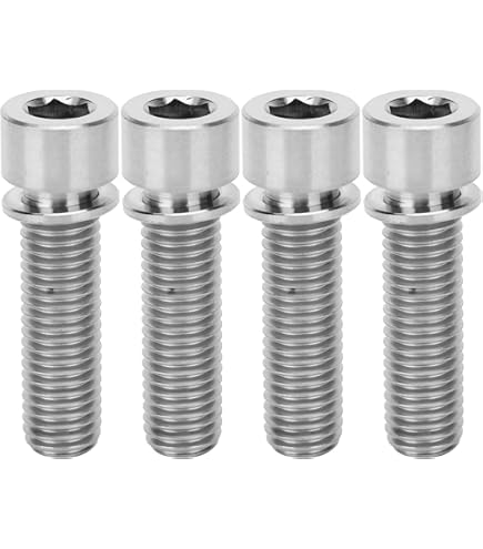 Vis De Tige De Vélo, Pièces De Guidon De Direction De Boulon De Vis De Tige De Vélo Ti-Alloy Avec Kit D'accessoires De Vélo D'espacement(or