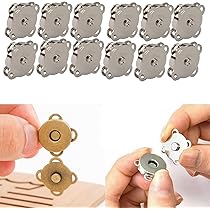 Pangutheos Magnetknöpfe Set - 20 Stück In 4 Farben Zum Annähen