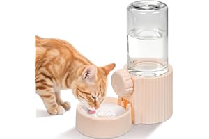 ASONINE Comedero Automático y Bebedero Gatos Perros, 1.2 L Dispensador para Gato y Perro Dispensador de Agua para Mascotas para Perros y Gatos pequeños y medianos