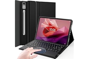 Wineecy Touchpad Tastiera Custodia per Lenovo Tab P12 12.7 Pollici Tablet 2023 [Layout Italiano] - Slim Cover con Rimovibile Magnetica Wireless Bluetooth Keyboard (Lenovo Tab P12)
