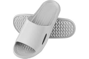 AUFIKR Sandały uniseks kapcie prysznicowe wsuwane sandały otwarte palce łazienka plaża kryty dom buty