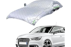 SHANNAN Telo Grandine Auto Imbottito,Coperture Per Carrozzeria Auto,Telo Antigrandine Auto,Mezza Copertura Per Auto Traspirante Addensata, Antipolvere E Antineve Per La Maggior Parte Delle Auto,Berline E SUV