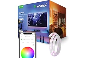 Nanoleaf Essentials Lightstrip Expansion, 1M Additional RGBW LED Strip Light - Smart Thread & Bluetooth Colour Changing Strip, Works with Google Assistant Apple Homekit, Room Decor & Gaming