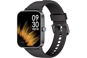 KIUVKAS Smartwatch Uomo Donna, 1.95" Full Touch Screen Smartwatch con Effettua/Risposta Chiamate, Fitness Tracker con Pressione Sanguigna e Monitor Sonno, 140+ Sport Step Counter per Android iOS