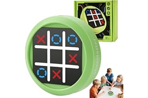 LTFIOON Tic Tac Toe Bolt, 4-in-1 Electronic Tic-Tac Toe Game, Three Wins Handheld Electric Puzzle Game Console for Children Adults Gift Idea Travel Game for Travel and Family