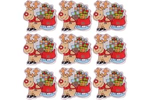 Amosfun Weihnachtsbrosche Led Leuchtend Glitzernde Plastik Anstecker FüR Kinder Party Deko Weihnachten Accessoires Geschenk