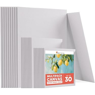 Tela Per Dipingere PRIMO Hobby & Professional In Cartoncino 100% Cotone 30x40x0,4 Cm – Acid Free, Ideale Per Acrilico E Olio