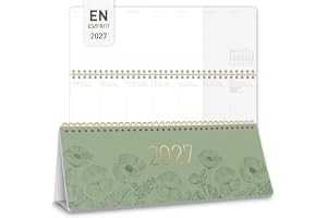 Häfft International veckokalender 2027, liggande format, ”Green Poppy”