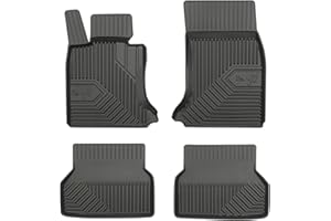 M MOTOS Tapis de sol caoutchouc pour BMW Serie 5 E60 2003-2010 Améliorez Votre Confort de Voyage avec Le tapis noir antidérapant Auto No.77- tapis voiture Tous Temps pour Voiture, Protection Contre le