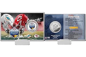 Highland Mint NFL Frankfurt Game Silver Coin Card Chiefs vs. Dolphins