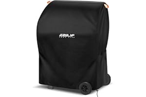 EZILIF Pokrowiec na grill gazowy 210D, odporny na warunki atmosferyczne, 76 x 66 x 110 cm, pokrowiec na grill gazowy z paskami odblaskowymi, pokrowiec ochronny do Brinkmann, Char Broil, Weber i Jenn