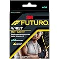 Futuro Sport Wrist Support Adjustable size, 1 unit/pack | Black color | 09033ENR | Easy| Wraparound design provides support to injured wrist | Moderate support | Wrist support