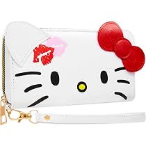 Sac à Main Hello Kitty Pour Fille - Bandoulière Ajustable - Blanc - Compartiment Principal Et Poche Interne
