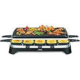 Tefal Raclette Ambiance RE4588 | für 10 Personen, inklusive Tischgrill-Funktion | Grillplatte antihaftbeschichtet + spülmasch